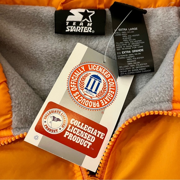 Vintage Tennessee Volunteers Puffer Jacket Size X-Large NWT Deadstock UT - Picture 5 of 12